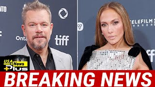 Jennifer Lopez and Matt Damon have ‘long deep conversation’ at TIFF afterparty amid Ben Affleck div [upl. by Belia]