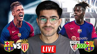 Barcelona vs Monaco Joan Gamper Trophy LIVE REACTION [upl. by Angadreme]