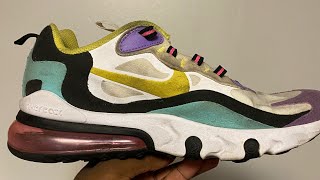 How to clean Nike Air Max 270 react “Geometric Abstract” [upl. by Yadnil]