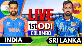 India vs Sri Lanka 1st ODI  Live Cricket Match Today  IND vs SL Live Match Today  IND vs SL ODI [upl. by Venn]