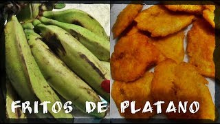 COMO HACER PLÁTANO VERDE FRITO O TOSTONES [upl. by Alexandr]