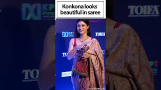 Konkona Sens classic charm A sareeclad beauty to behold [upl. by Cirilo]