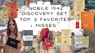 NOBILE 1942 TOP 3 FAVORITES🎉🇮🇹  MISSES🙅‍♀️Unisex FragrancesNiche Perfumery [upl. by Kosse]