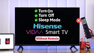 Hisense VIDAA Smart TV How To Turn ON Without a Remote [upl. by Aihtibat]