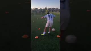 CRAZY 🔥 fast agile dribbling footballskills soccerskills tutorial shorts skills skill soccer [upl. by Morehouse219]