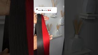 DIY BLACKRED CUSTOM COLOR BRAIDING BLEND diy hair shortvideo shorts goviral asmr fyp color [upl. by Cathrin]