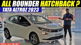 Tata Altroz 2023  All Rounder Hatchback  Walkaround with On Road Price [upl. by Diaz]