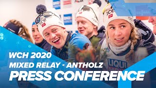 Antholz 2020 Mixed Relay Press Conference [upl. by Niletak453]