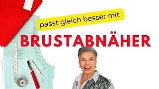 Brustabnäher in Schnittmuster  nachträglich einzeichnen [upl. by Bradway]