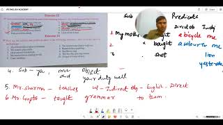 reordering the sentences class 10 what is subject and predicate  English grammar class 10 [upl. by Eimmit]