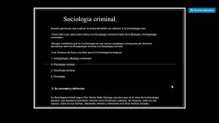 ANALISIS SOCIOLOGICO DEL FENOMENO CRIMINAL [upl. by Cordey]