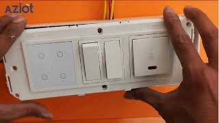 Aziot 4 Touch Smart Switch Installation  Modular Touch Switch Installation [upl. by Lamahj106]