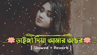 ভাইঙ্গা দিয়া আমার অন্তর Vainga Diya Amar Ontor slowed  reverb 3 [upl. by Eellah]