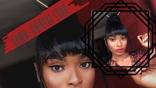 GRWM  CHINESE LOOK  NINJA BUN  SOFT CUT CREASE [upl. by Rolfston]