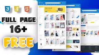 Best Ecommerce Website HTML CSS Javascript Bootstrap [upl. by Yboj869]