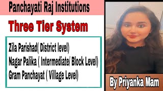 3 tier system Panchayati RajZilla Parishad Panchayat Samiti Gram PanchayatUGC NETLearn D Best [upl. by Karee]