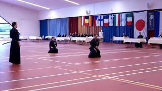 Iaido EM 2009  Team competition fintal Italy vs Belgium [upl. by Akinad362]