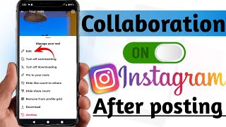 collaborate on instagram after posting  collaboration on instagram after posting [upl. by Bilat]