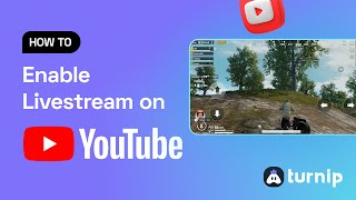 How to enable live streaming on your YouTube channel  Live stream with Turnip [upl. by Arze]