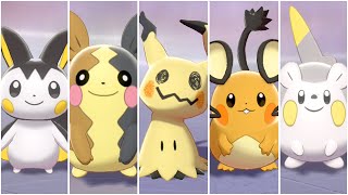 FULL PIKACHU CLONES TEAM Mimikyu Emolga Morpeko Dedenne Togedemaru [upl. by Scharff]