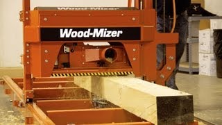 MP100 Log MoulderPlaner in Action  WoodMizer [upl. by Ateloiv]