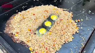 Garlic Fried Rice on the Blackstone Griddle  Griddle Recipes [upl. by Ahsoik]