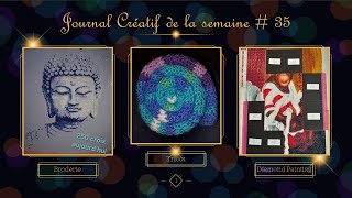 JOURNAL CREATIF de la semaine  35 🥰 Broderie 🥰 Tricot 🥰 DP 😍 [upl. by Alaehs]