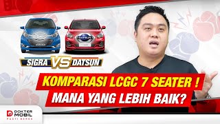 LCGC 7Seater Cocok untuk Keluarga Datsun Go VS Toyota Calya dan Daihatsu Sigra  DOMO Indonesia [upl. by Saxon863]