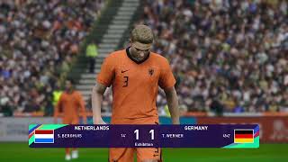 PES 2021 Gameplay  Niederlande  Deutschland  Nations League 2024 [upl. by Gnauq350]