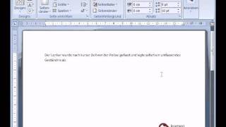 Microsoft Word Tutorial Deutsch Silbentrennung [upl. by Stutman332]