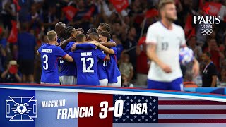 Highlights amp Goles Francia vs USA 30  Juegos Olímpicos París 2024  Telemundo Deportes [upl. by Galen]