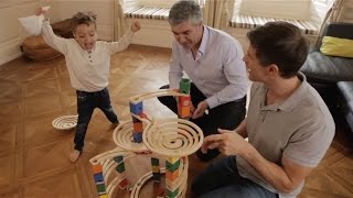 HAPETOYS QUADRILLA  WOODEN MARBLE RUN [upl. by Shlomo]