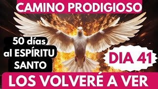 día 41 🙏🔥 CAMINO PRODIGIOSO 50 DÍAS AL ESPÍRITU SANTO los volveré a ver VOLVERÁ LA ALEGRÍA 🌹❤️🔥 [upl. by Ygiaf]