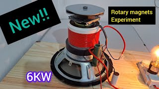 Free Energy Generator  rotational magnetic field experiment [upl. by Sanders]