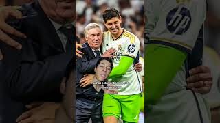 Ancelotti elige a COURTOIS😮‍💨 ancelotticourtoisluninrealmadridalaveschampionsleagueshorts [upl. by Adaval]