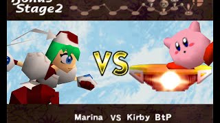 Marina vs Kirbys Board The Platforms TAS  Smash Remix 150 [upl. by Enorel]