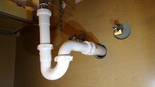 How to Plumb a Drain  Sink Drain Pipes [upl. by Eelloh406]