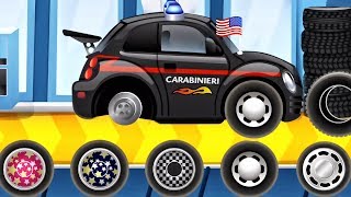 Builds Police Car  Game for Children [upl. by Oeram]