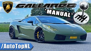 LAMBORGHINI Gallardo MANUAL REVIEW on AUTOBAHN by AutoTopNL [upl. by Ahsaek]