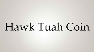 How to Pronounce Hawk Tuah Coin [upl. by Abihsot]