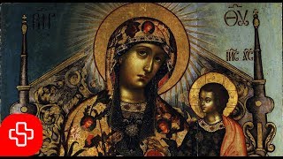 Greek Byzantine orthodox chant Agni Parthene Αγνή Παρθένε Lyric Video [upl. by Matland]