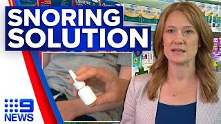 Simple spray could ease children’s snoring in six weeks  9 News Australia [upl. by Ninehc27]