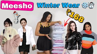 ₹168 main Trendy Winter Wear😱😍affordable Winter Wears from Meesho😍🌨️ meesho winterspecial [upl. by Yeldarb926]