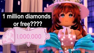 HOW TO MAKE A FREE OUTFIT LOOK LIKE 1 MILLION DIAMONDS royalehigh [upl. by Tisbe]