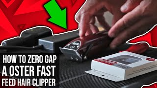 How To Zero Gap Oster Fast Feed Hair Clipper Quickly And Easy [upl. by Nimra]