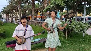 Okinawa girls Busking  American Village [upl. by Aicyla]