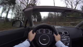 2015 Aston Martin V8 Vantage Roadster POV Test Drive [upl. by Derrick]