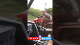 Honda Trx 450R Vs Polaris Rzr 1000 dragrace rzr  trx [upl. by Yssirhc269]