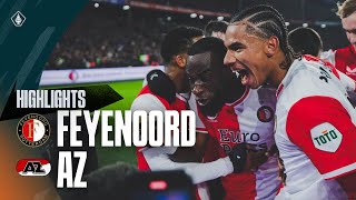 SEMIFINALS here we come 🏆  Highlights Feyenoord  AZ  TOTO KNVB Beker 20232024 [upl. by Rotman]