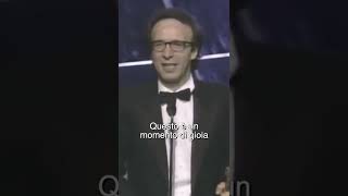 ROBERTO BENIGNI  Epica Vittoria agli Oscar per La Vita È Bella [upl. by Enelrac]